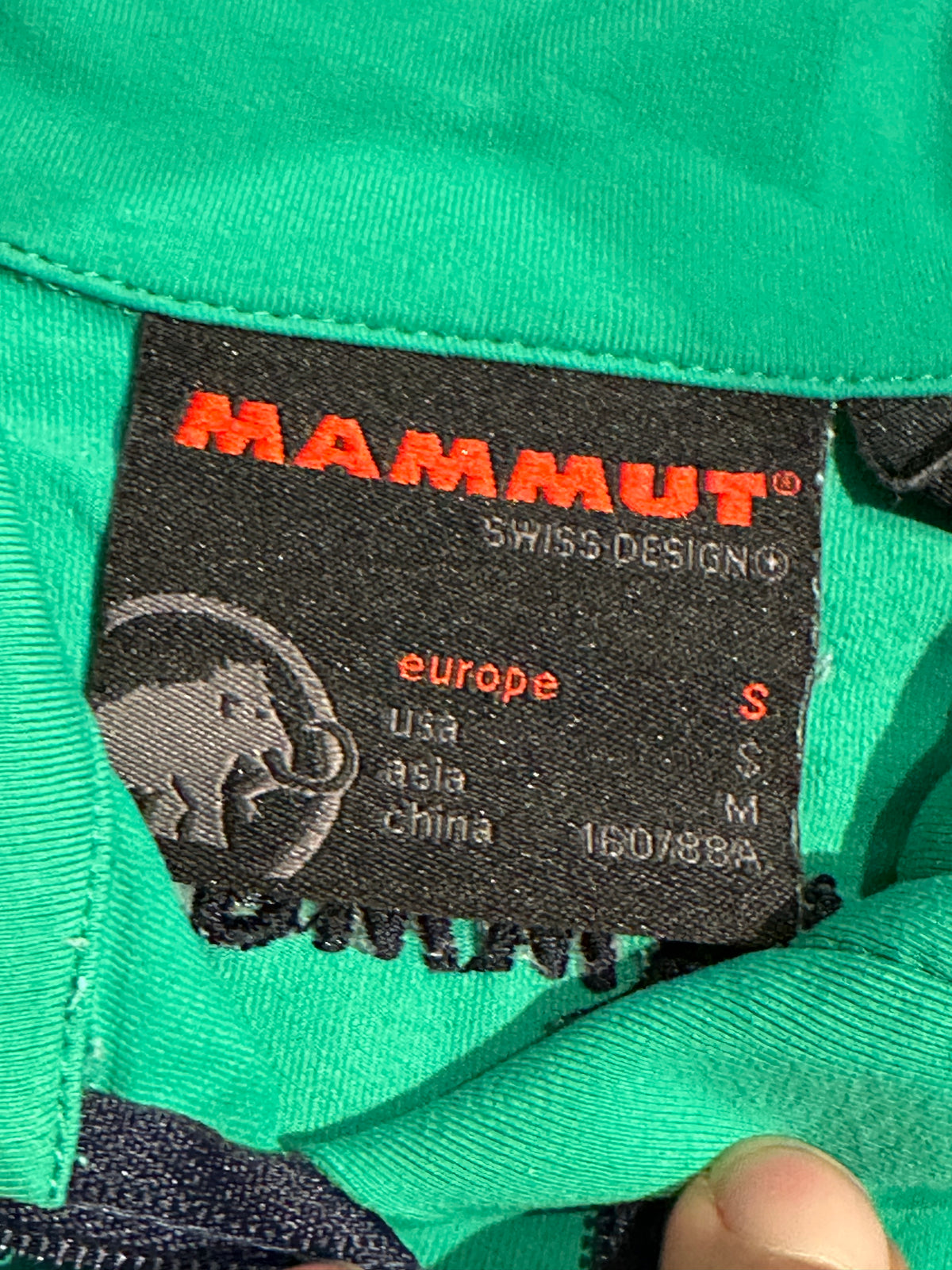 Longsleeve von Mammut (S Damen) neck-zip minze