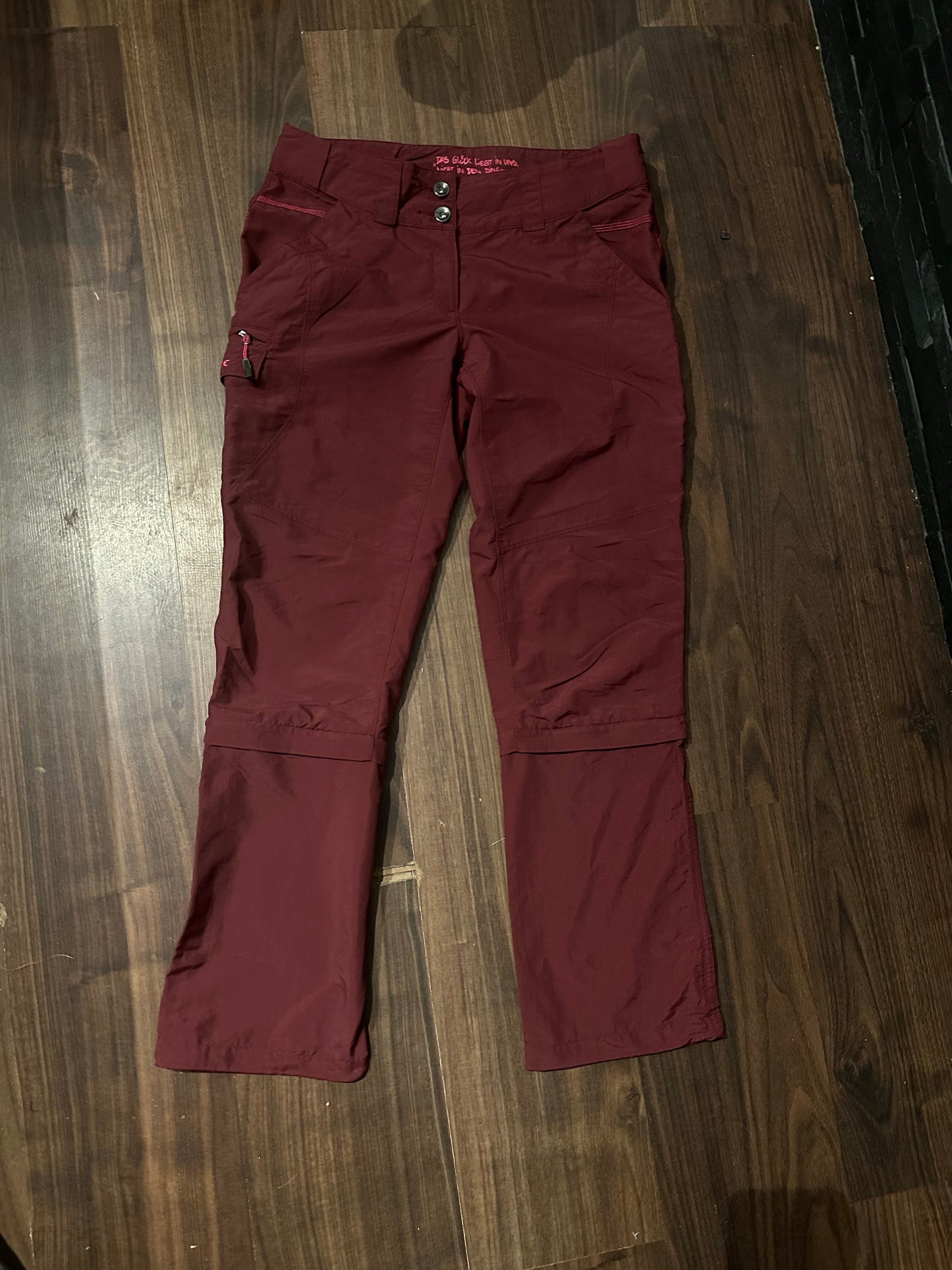 Zip Off Trekking Hose Vaude 2 in 1 (XS/S Damen) bordeaux