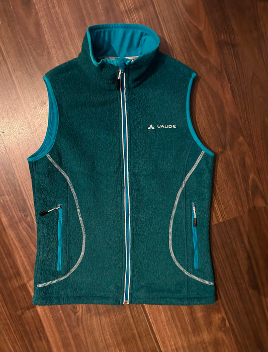 Kapuzen Fleece Weste von Vaude (S-M Damen) türkis