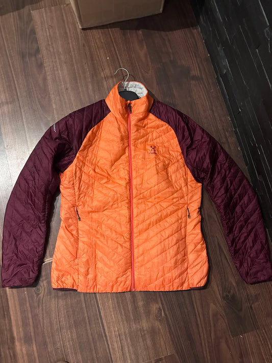 Isolations Jacke Haglöfs (S Damen) Steppjacke Kunstdaune lila aprikot - wanderlich.com