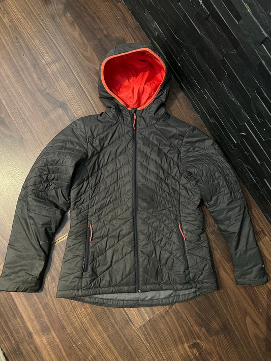Jacke Merino Icebreaker (L Damen) Kapuze grau