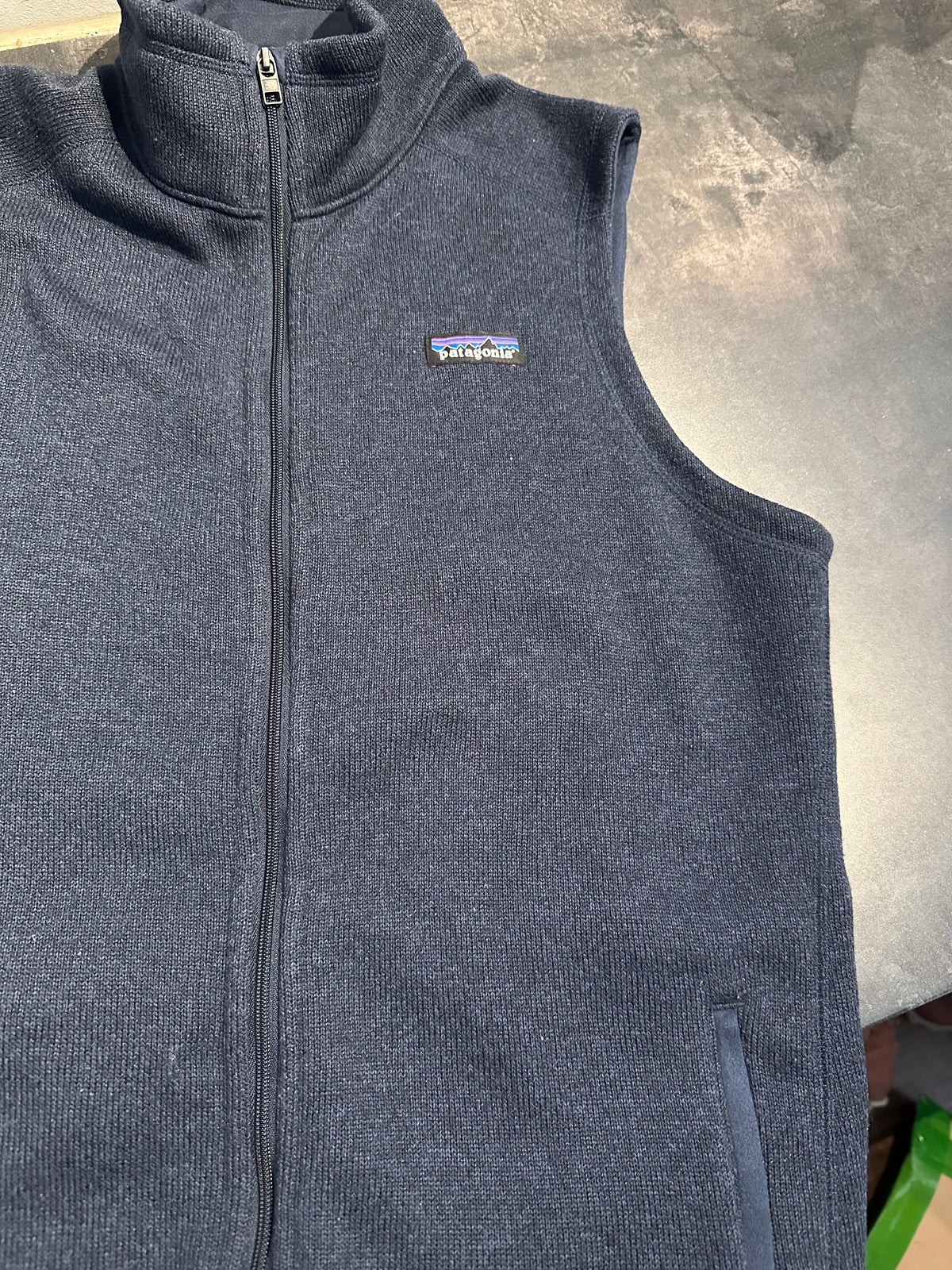 Strickoptik Fleece Weste Patagonia (XL Herren) Better Sweater marineblau