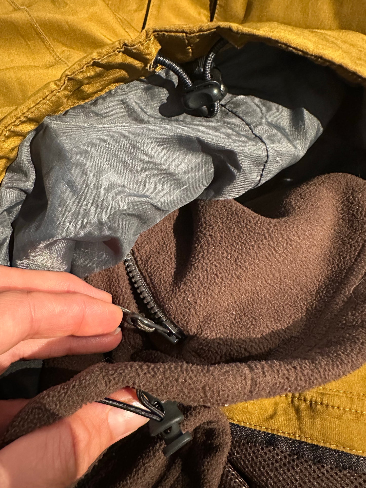 3in1 Jacke von Salewa (S Herren) wasserdicht Goretex senffarben