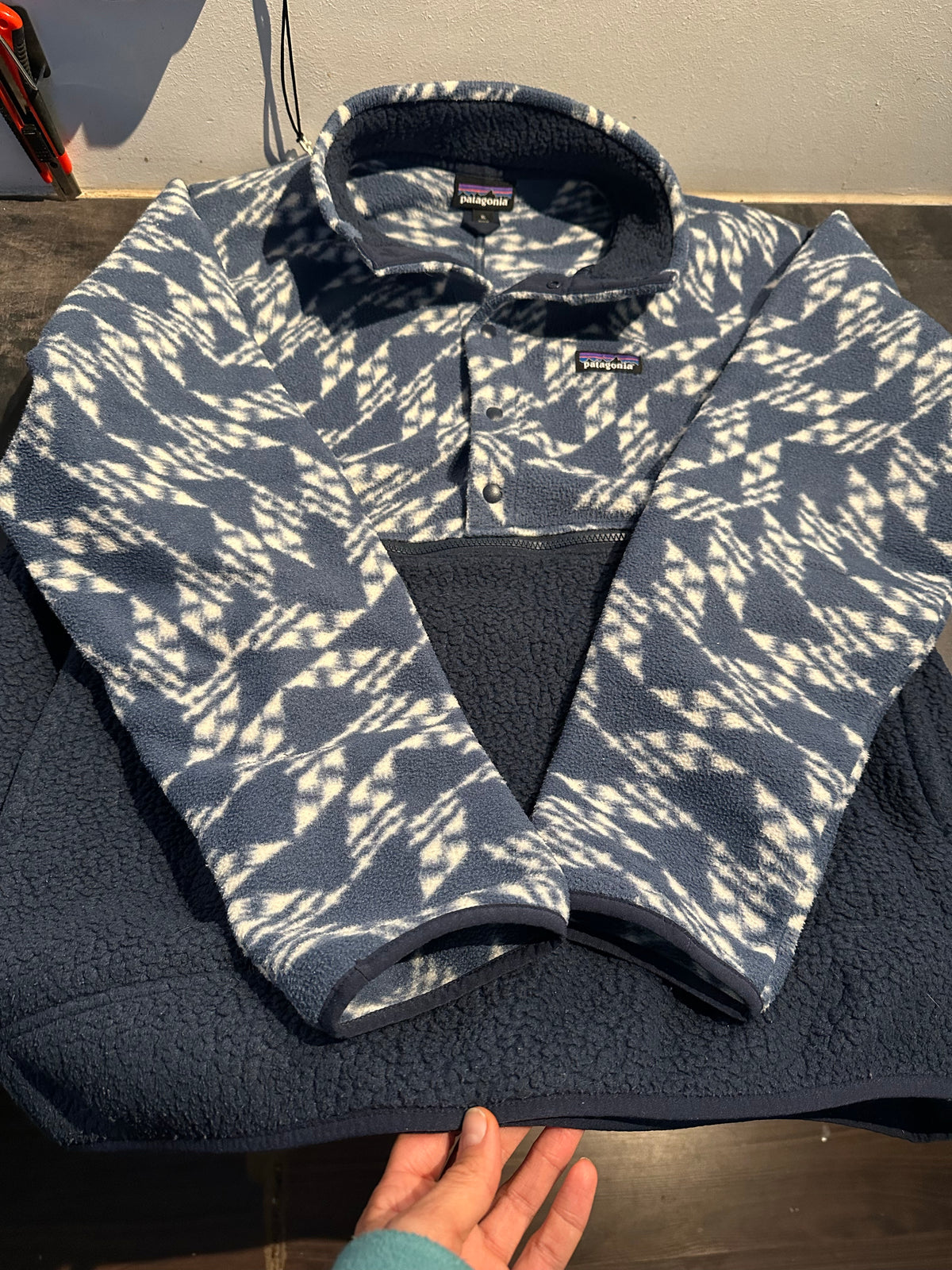 Fleece Pullover Patagonia (XL Herren) blau