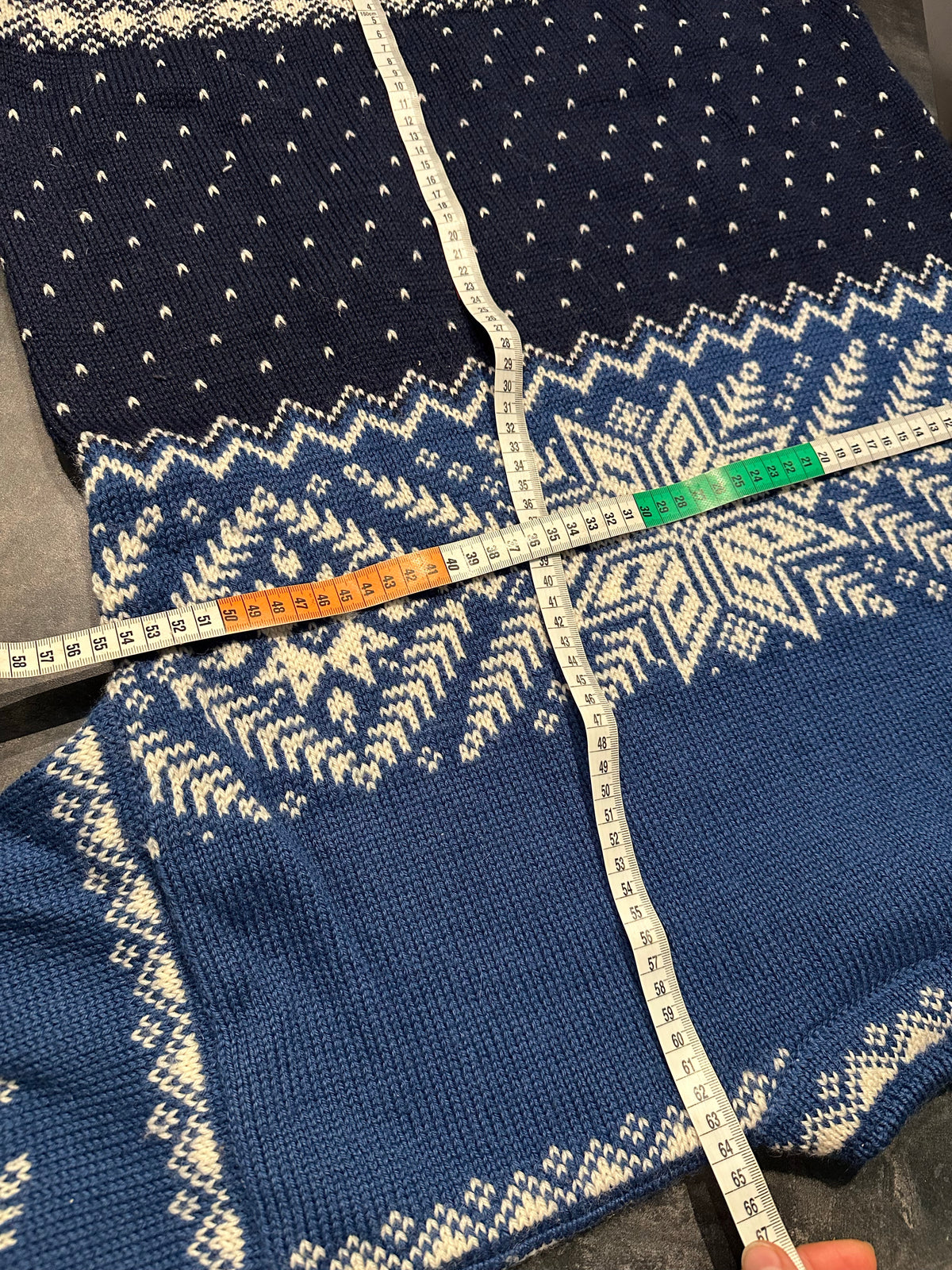 Strick Pullover Dale of Norway (S Herren) Wolle blau