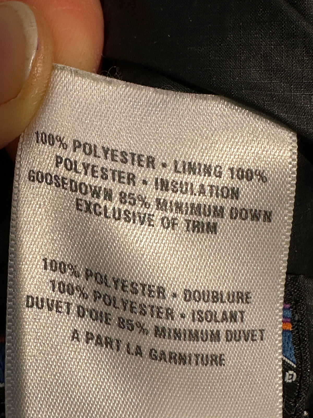 Daunen Weste von Patagonia (XL Damen) schwarz