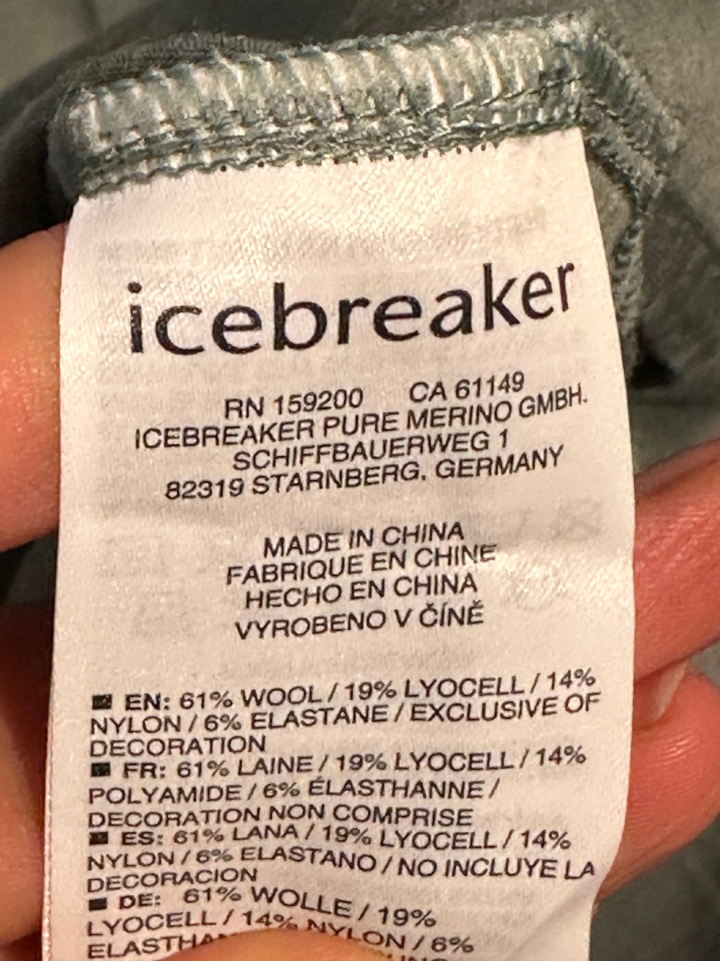 Langes Merino Kleid von Icebreaker (M Damen) grün