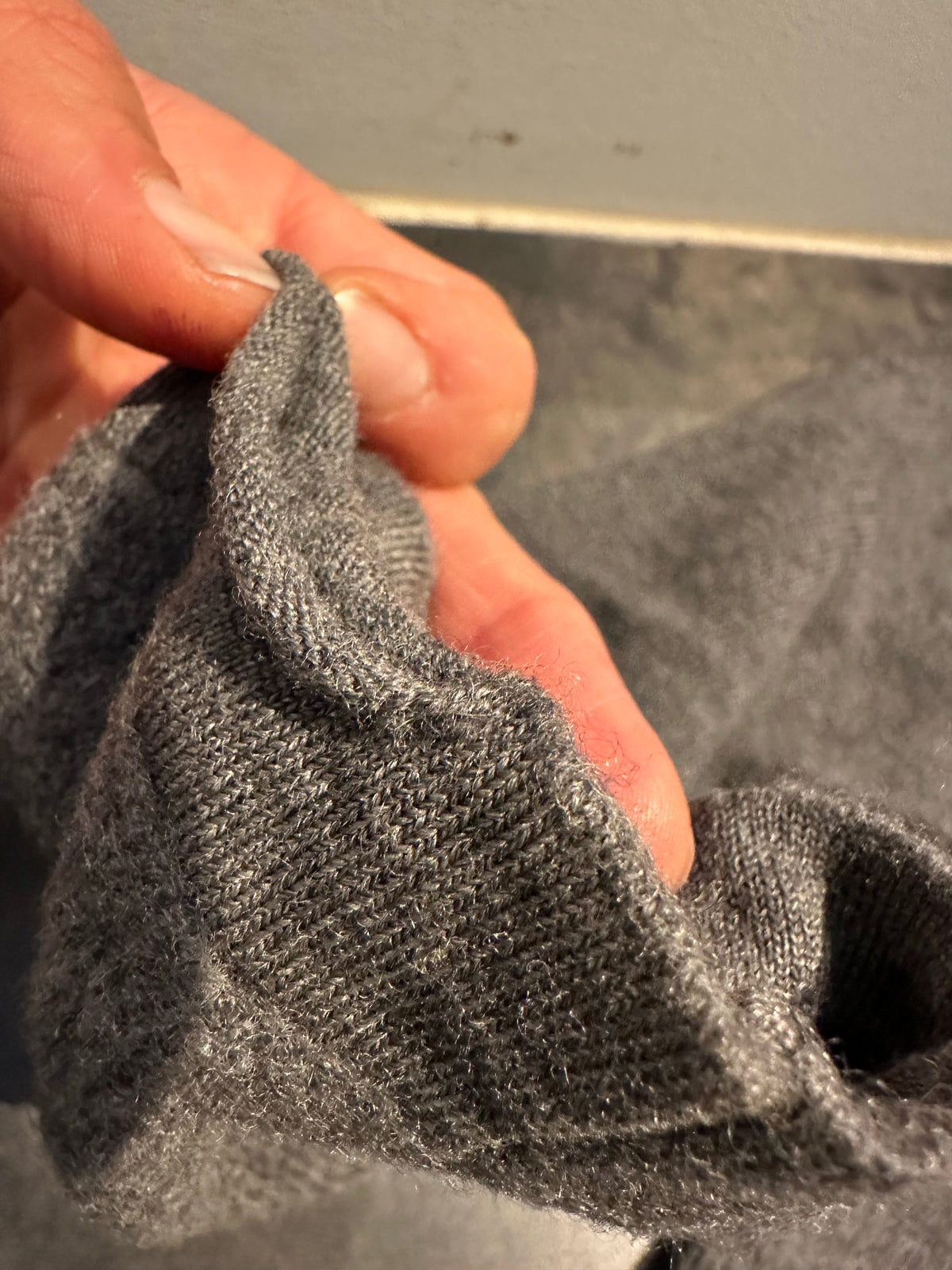 Strick Pullover Fjällräven pure Wolle (S Herren) grau