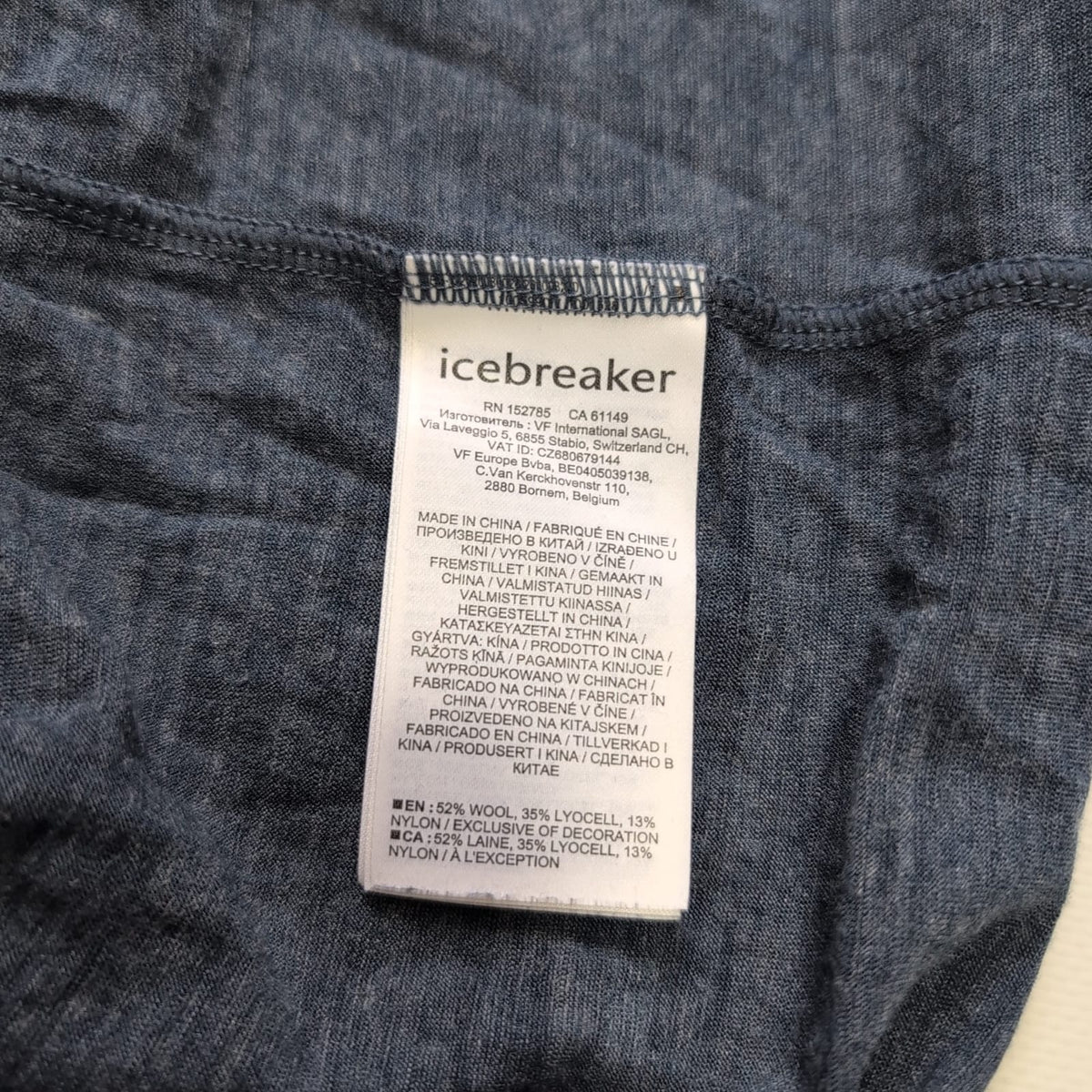 T-Shirt von Icebreaker Merino (M Damen) grau