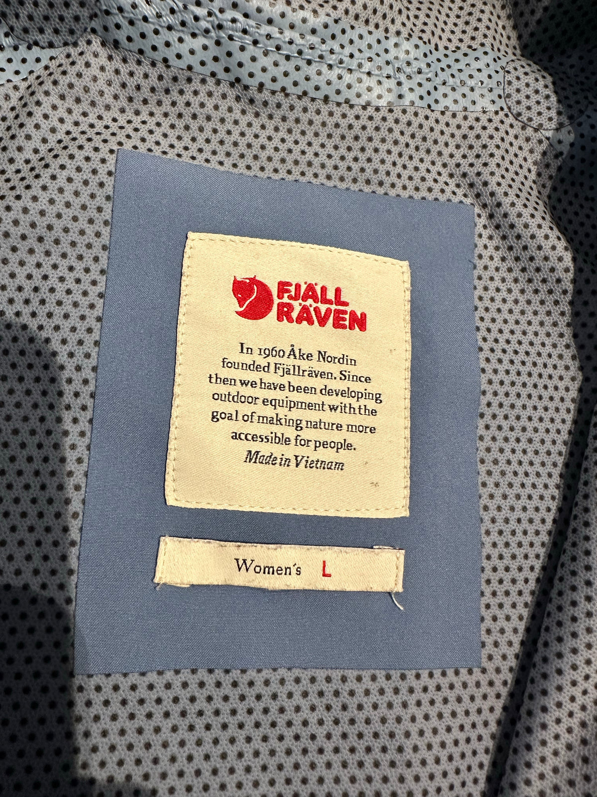 Hardshell Jacke Fjällräven (L Damen) hellblau