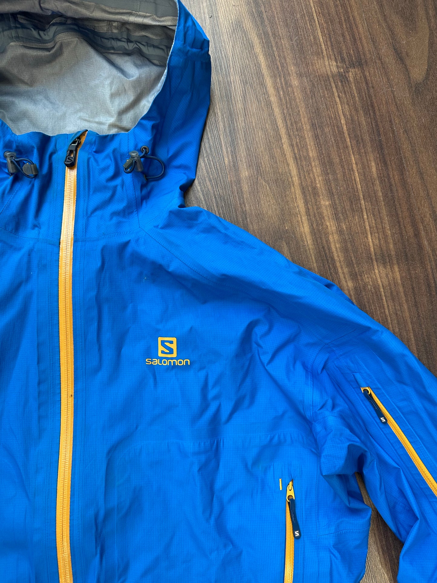 Regen Jacke von Salomon (L Herren) blau
