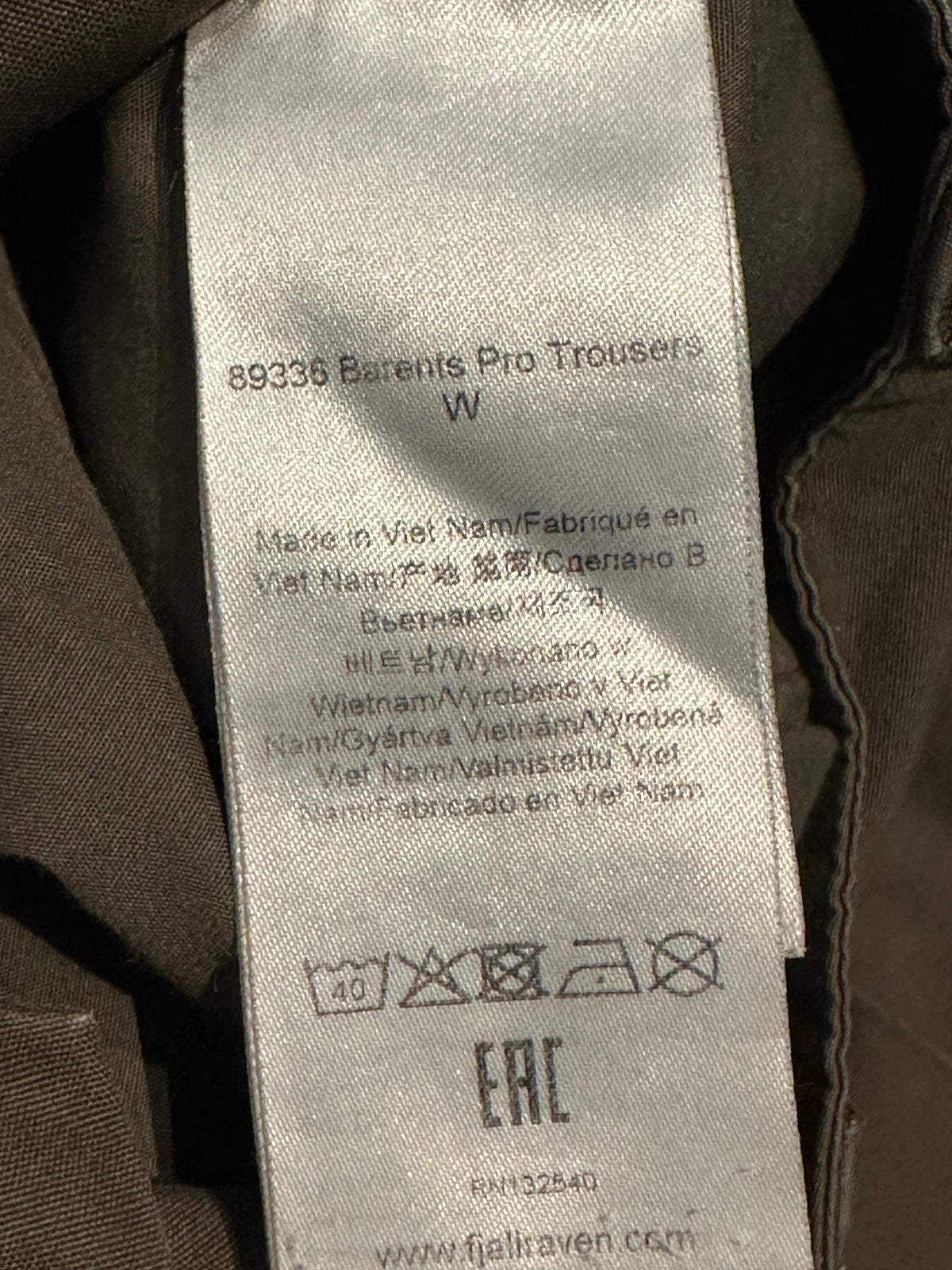 Fjällräven Barents Hose (XS Damen) braun schwarz