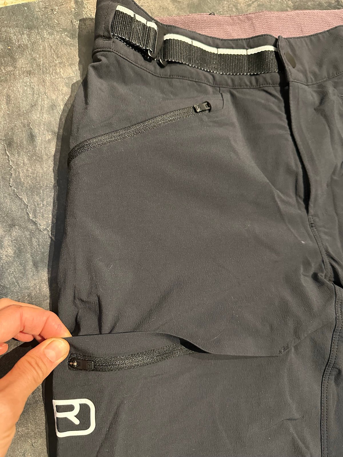 Trekking Hose Ortovox Merino (S Damen) leichtes softshell schwarz