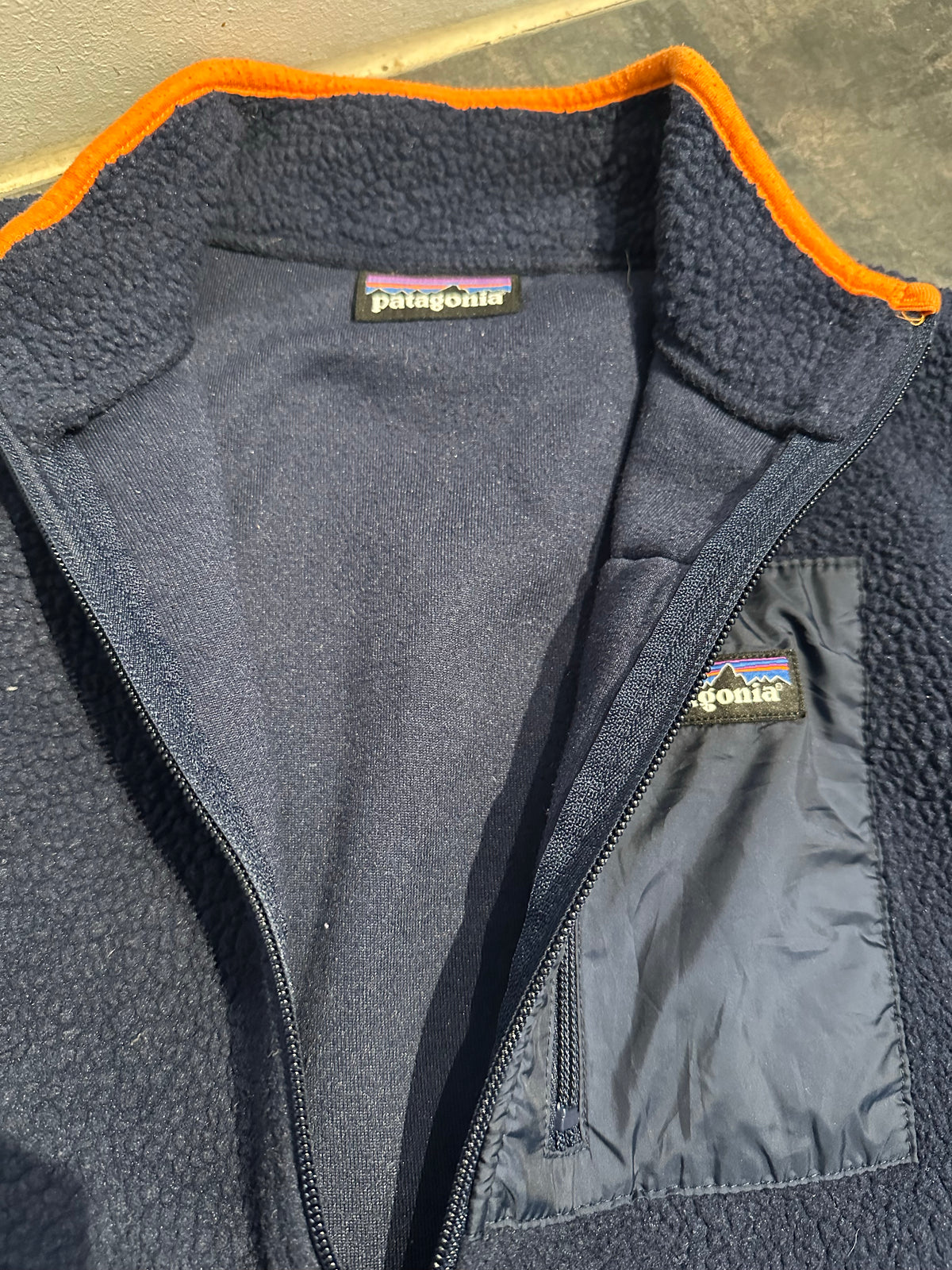 Retro Pile Jacke von Patagonia (S Herren) Teddy dunkelblau