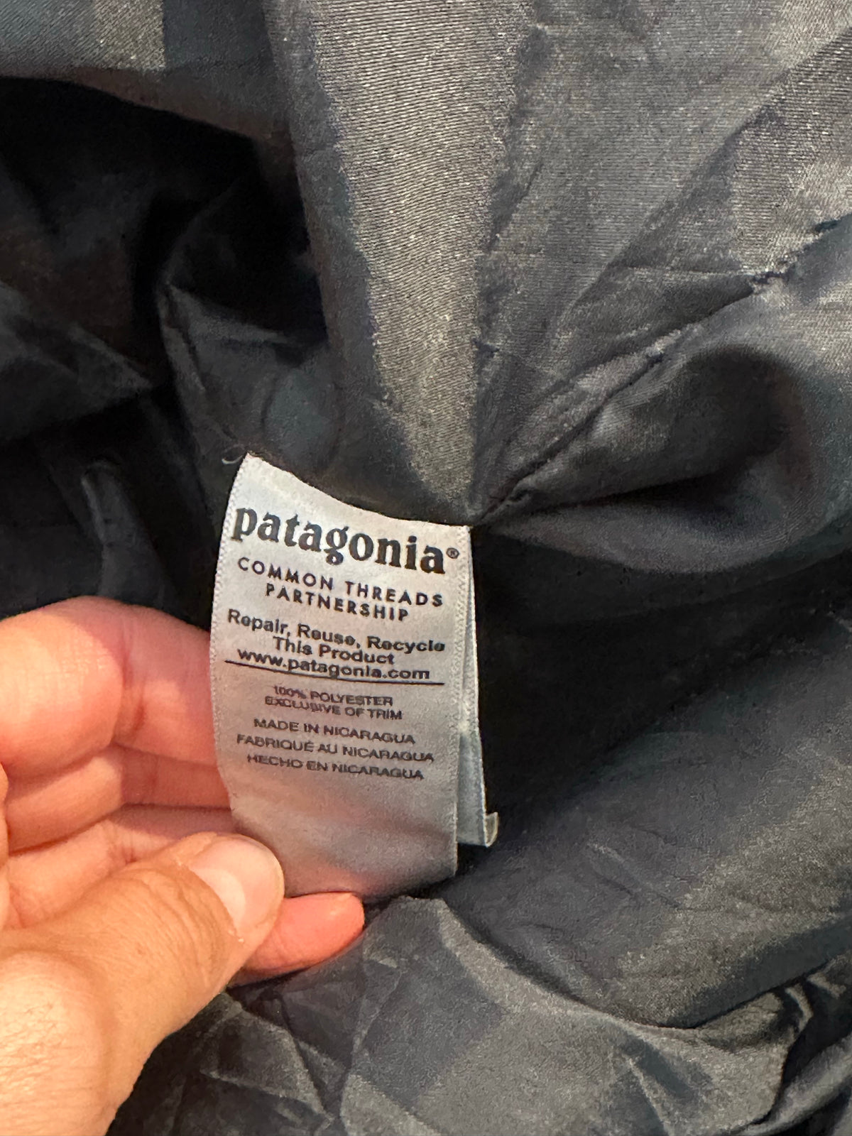 Teddy Jacke Patagonia (M Herren) schwarz weiß blau