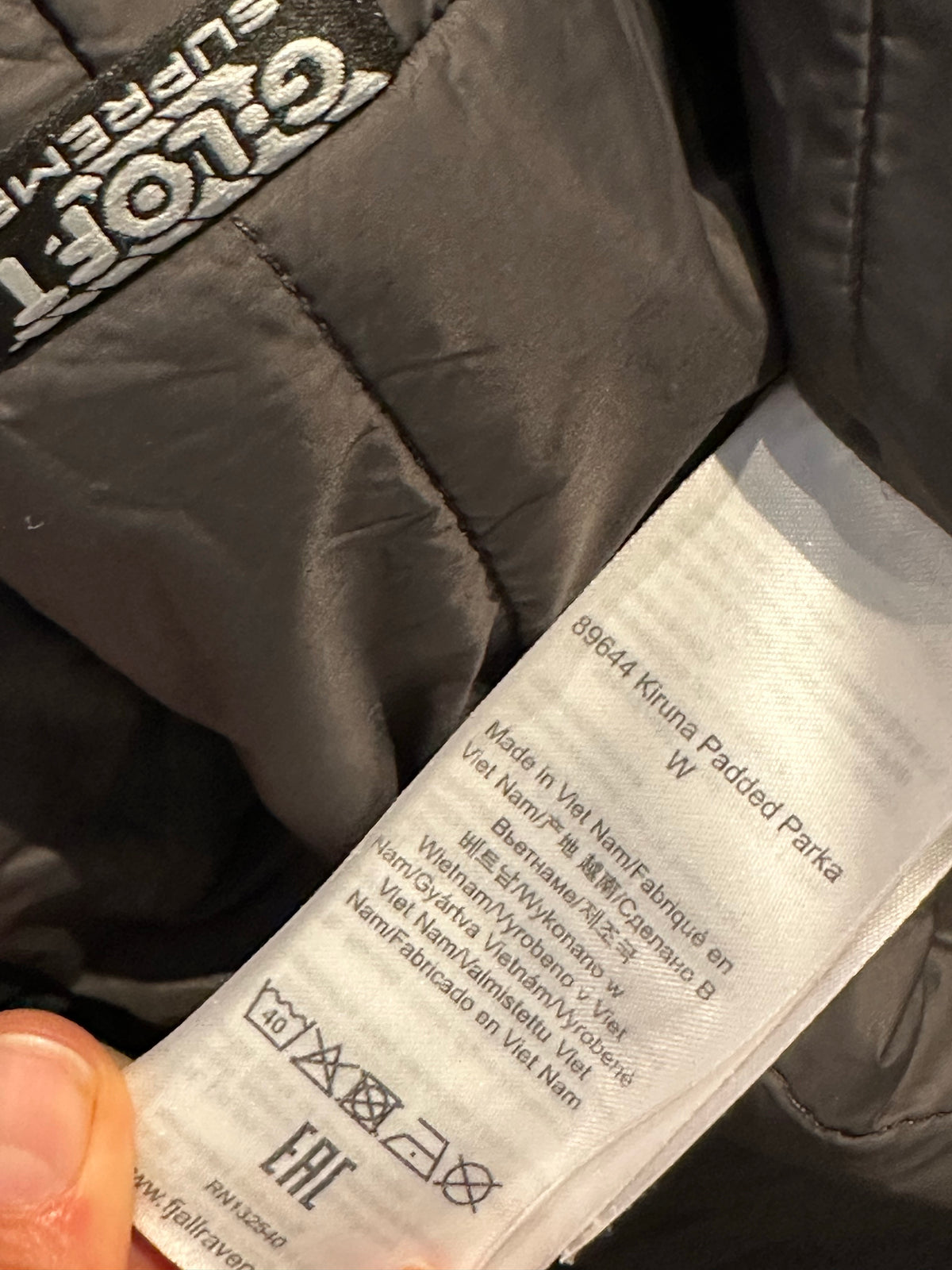 Jacke von Fjällräven (L Damen) Kiruna Parka Mantel schwarz