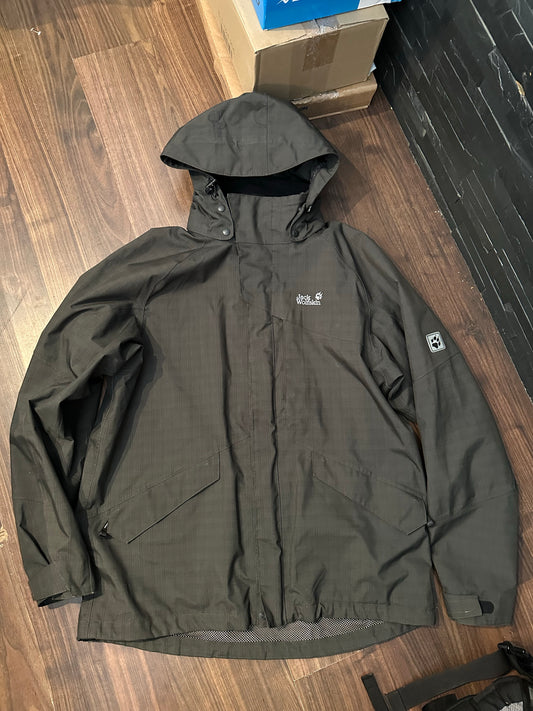 Regen Jacke Jack Wolfskin (XL Herren) schwarz