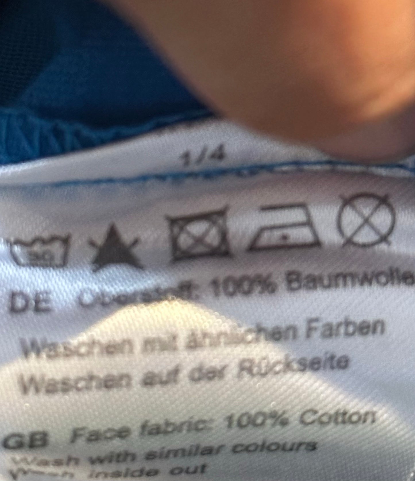Mammut T-Shirt (Herren S) Baumwolle blau Brustprint