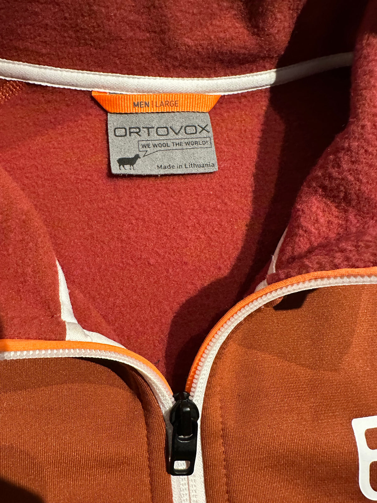 Ortovox Fleece Jacke (L Herren) Merino inside terrakotta