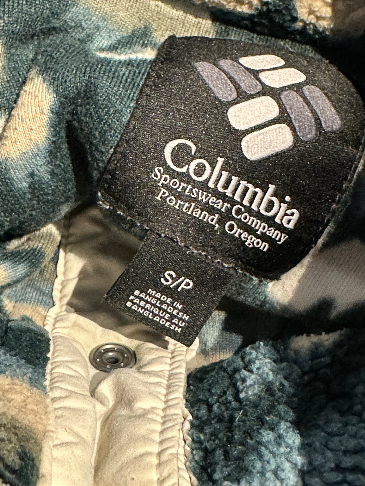 Fleece Jacke Columbia (S Herren) dunkelgrün