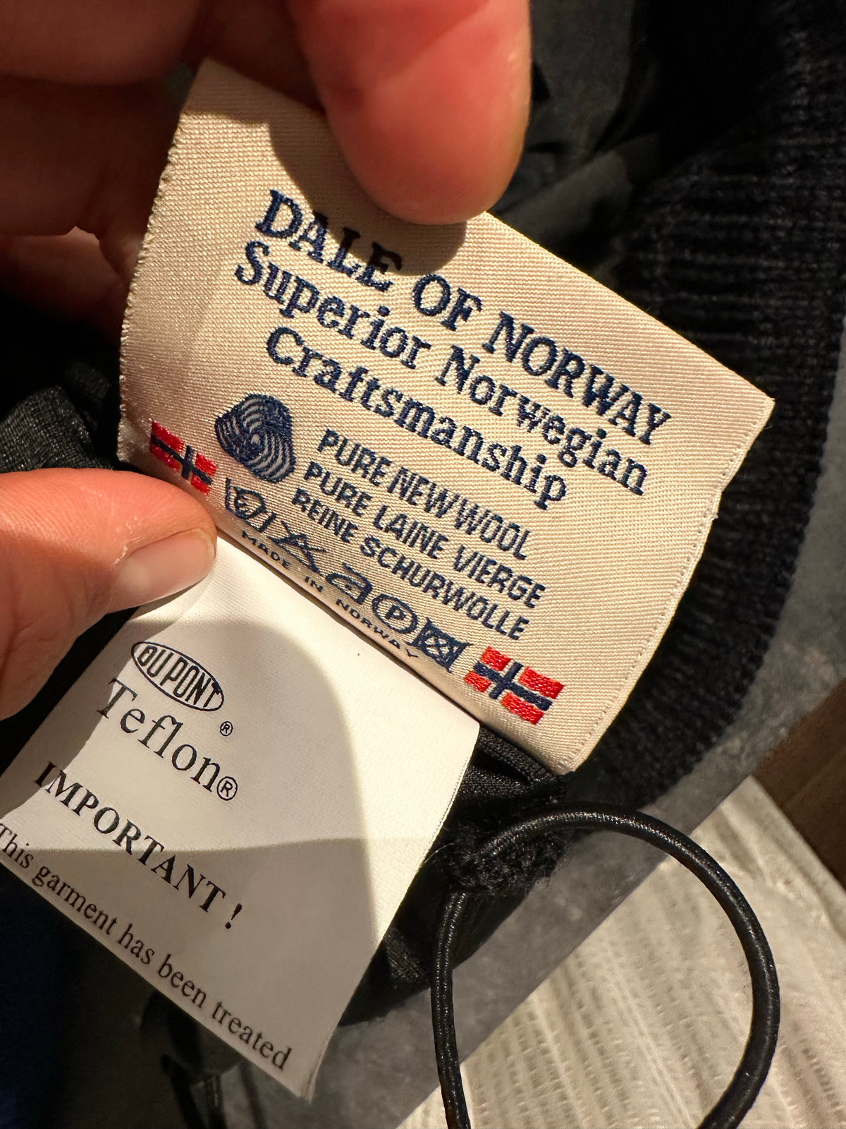 Strick Pullover Dale of Norway (XL Herren) Wolle schwarz blau