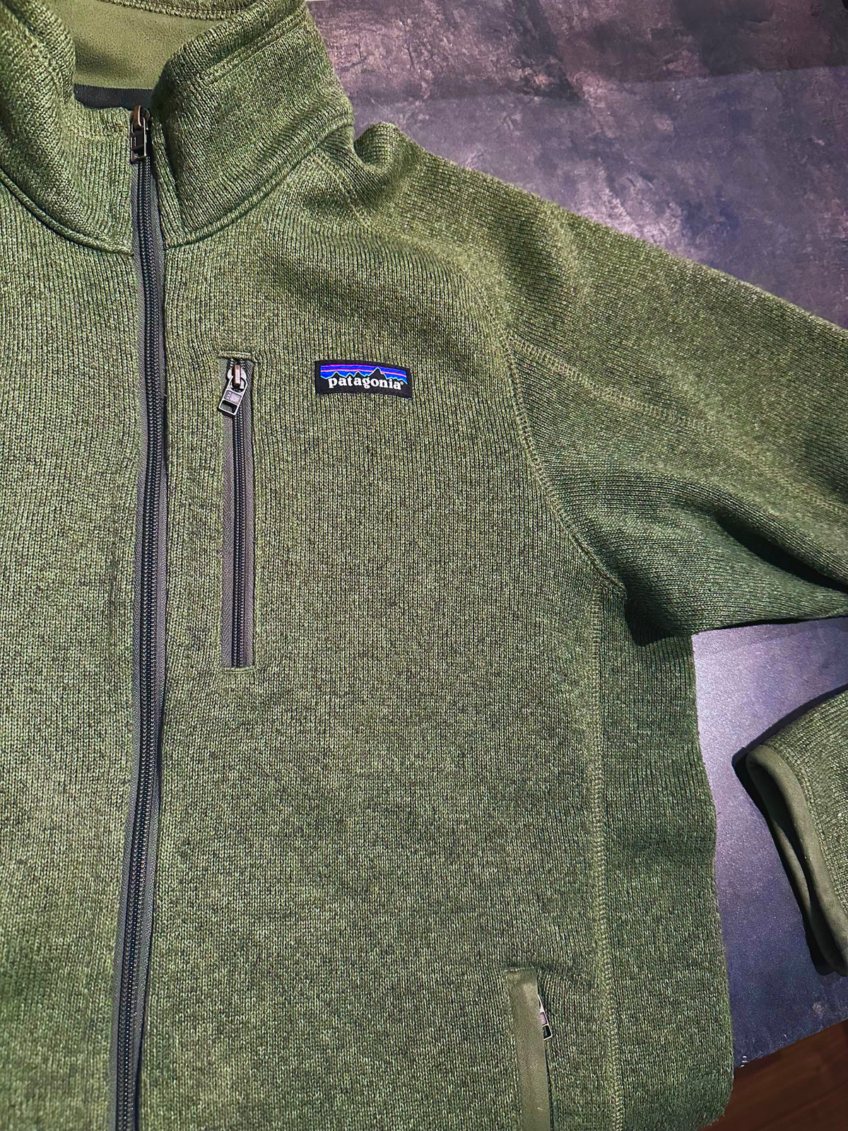 Patagonia Fleece Jacke (L Herren) Better Sweater grün