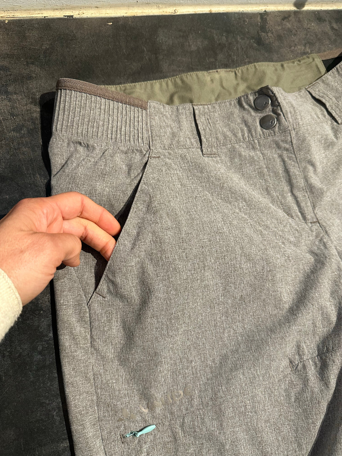 Zip Off Trekking Hose Vaude 2 in 1 (XS Damen) grau