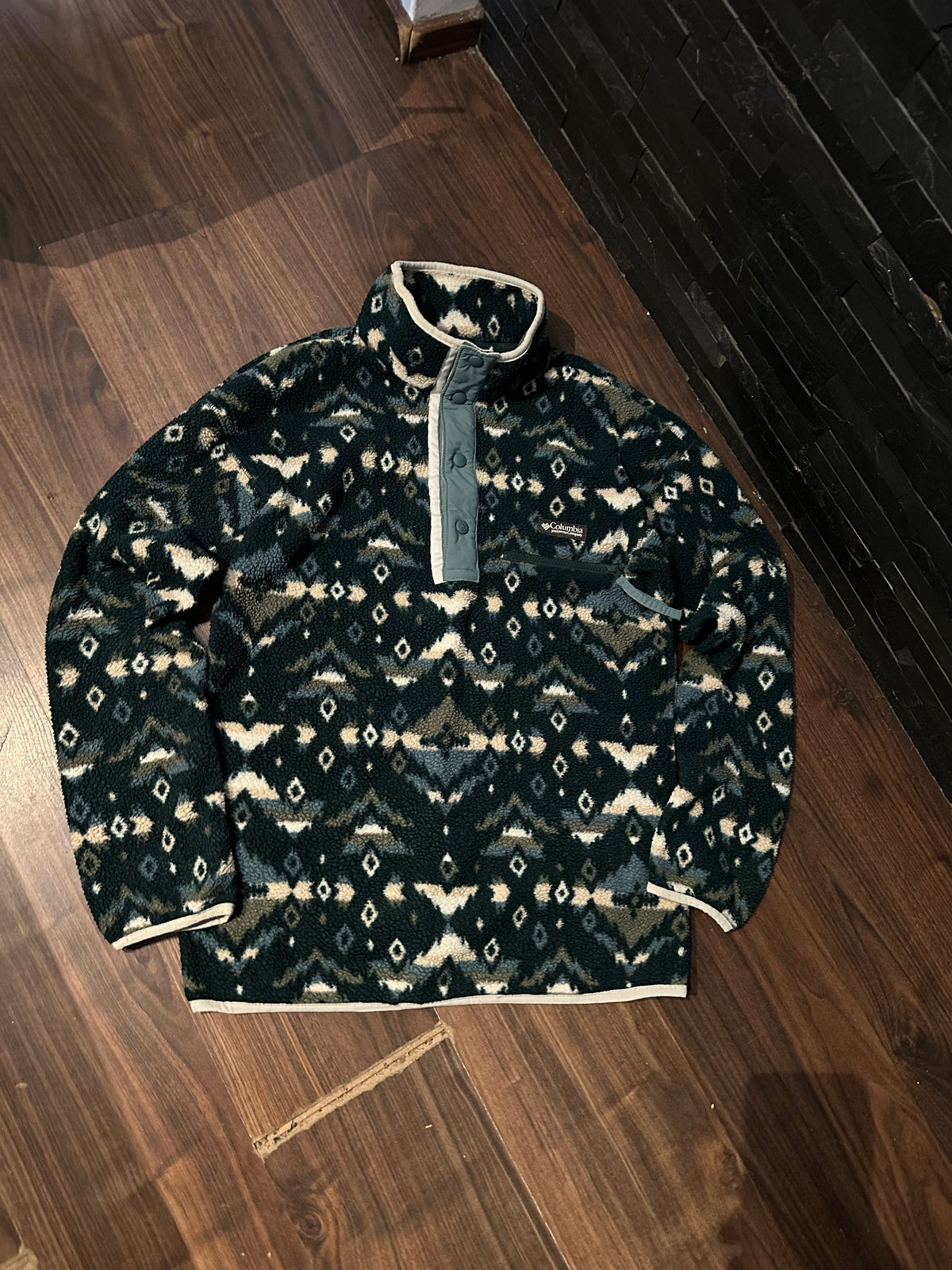 Fleece Jacke Columbia (S Herren) dunkelgrün