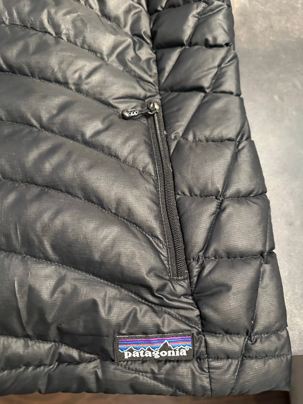 Daunen Weste von Patagonia (XL Damen) schwarz