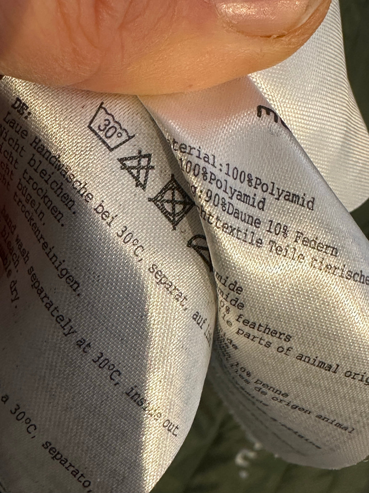 Daunen Jacke von Meru (XL Herren) grün