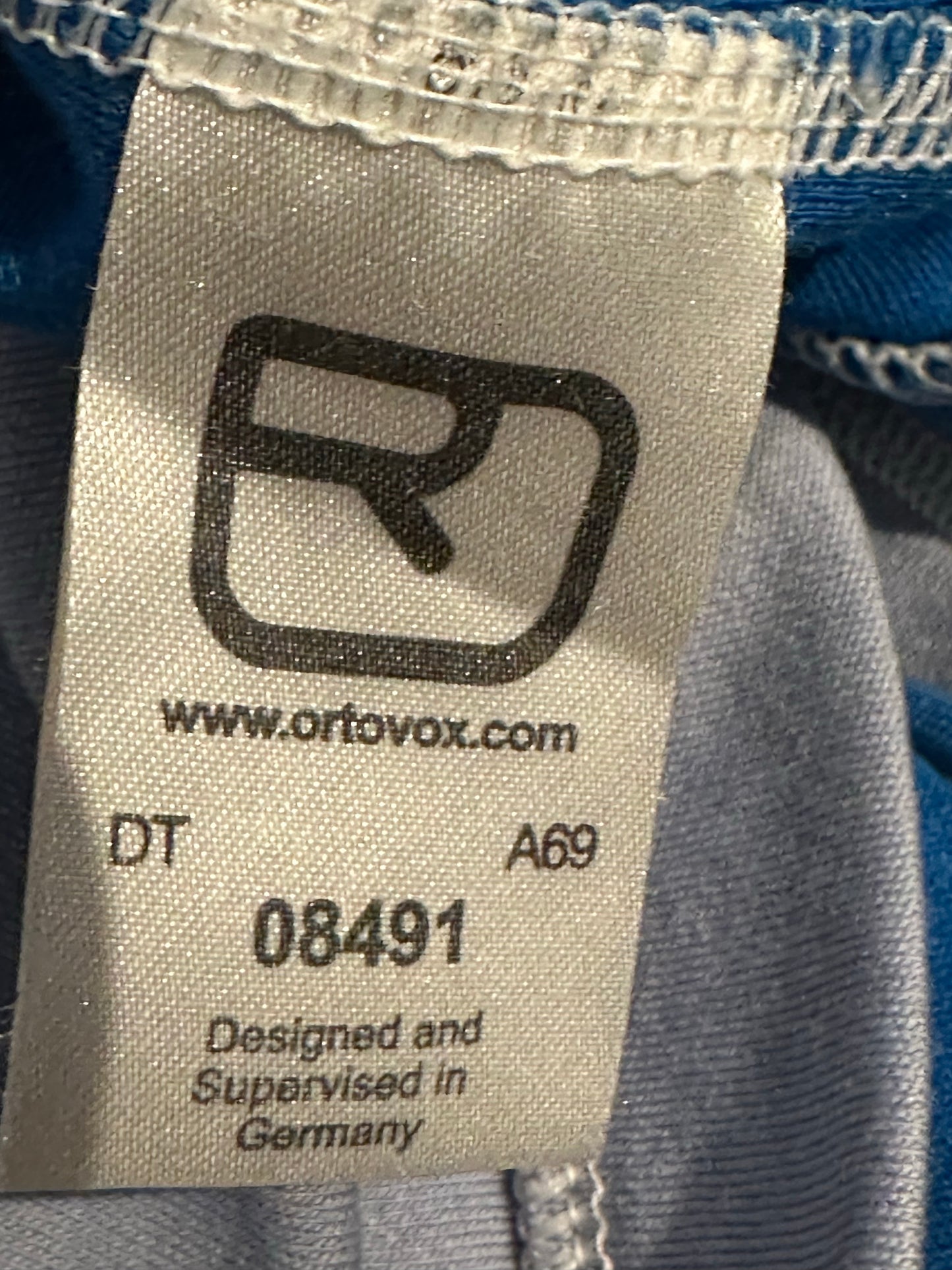 Merino Longsleeve von Ortovox (S Damen) 1/3 Zipper Thermo Funktionsshirt blau grau