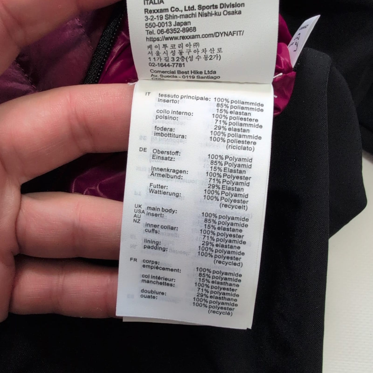 Hybrid Jacke Dynafit (Damen XS) Kapuze schwarz pink