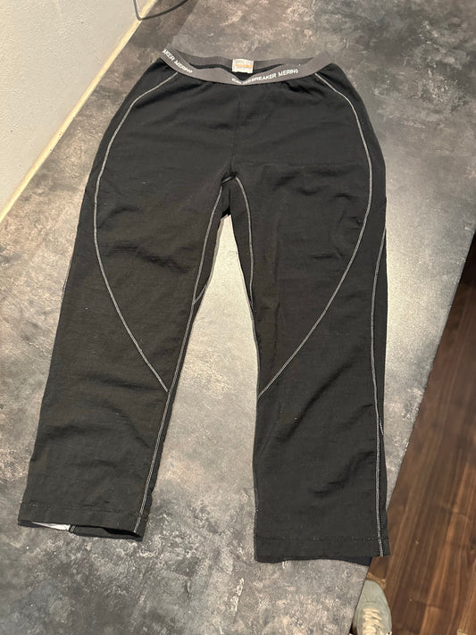 3/4 Leggings Merino Icebreaker 200 (XS Damen) Tights schwarz