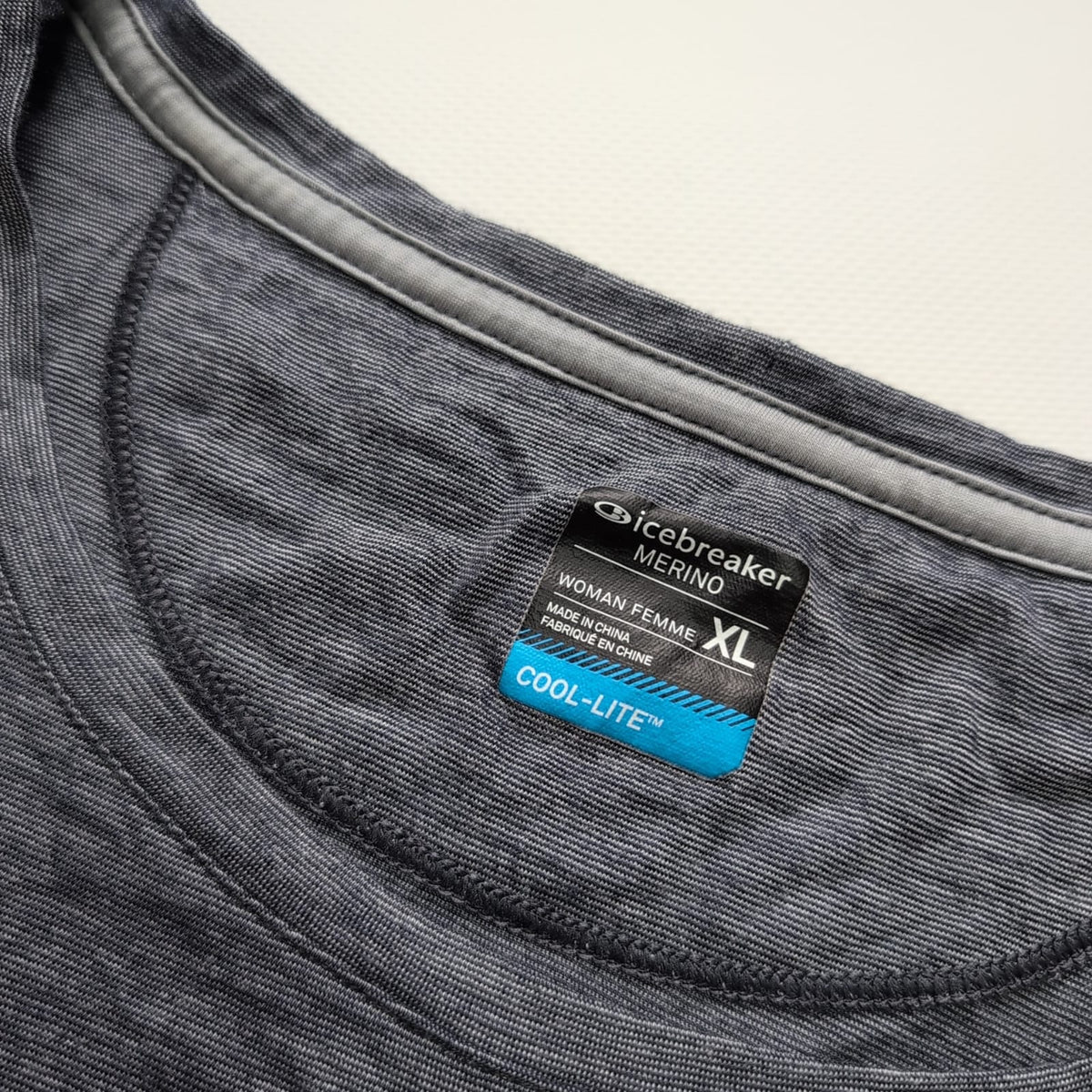 Merino T-Shirt Icebreaker cool lite (Damen XL) grau