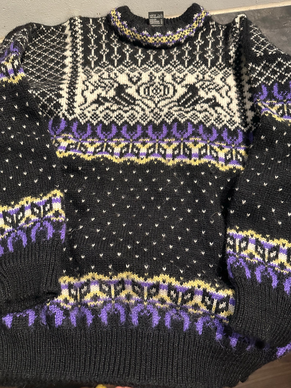 Strick Pullover Dale of Norway (L Damen) Wolle schwarz