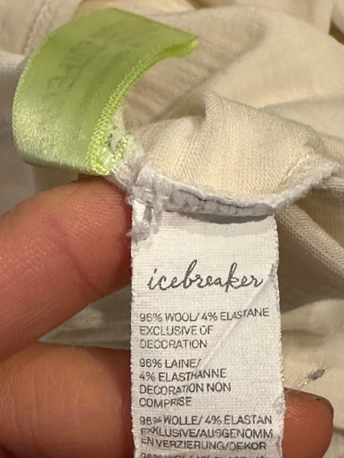 Longsleeve Icebreaker (L Damen) Merino weiß