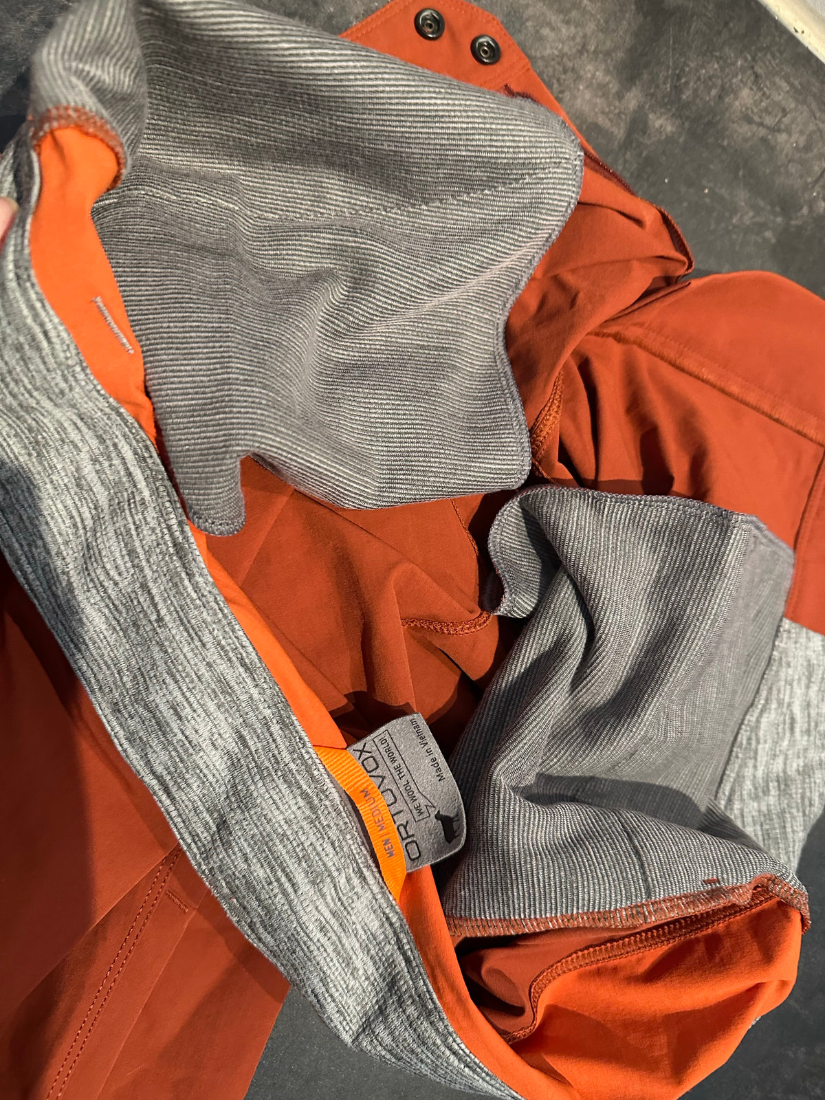 Trekking Hose Ortovox Merino (M Herren) stretch orange