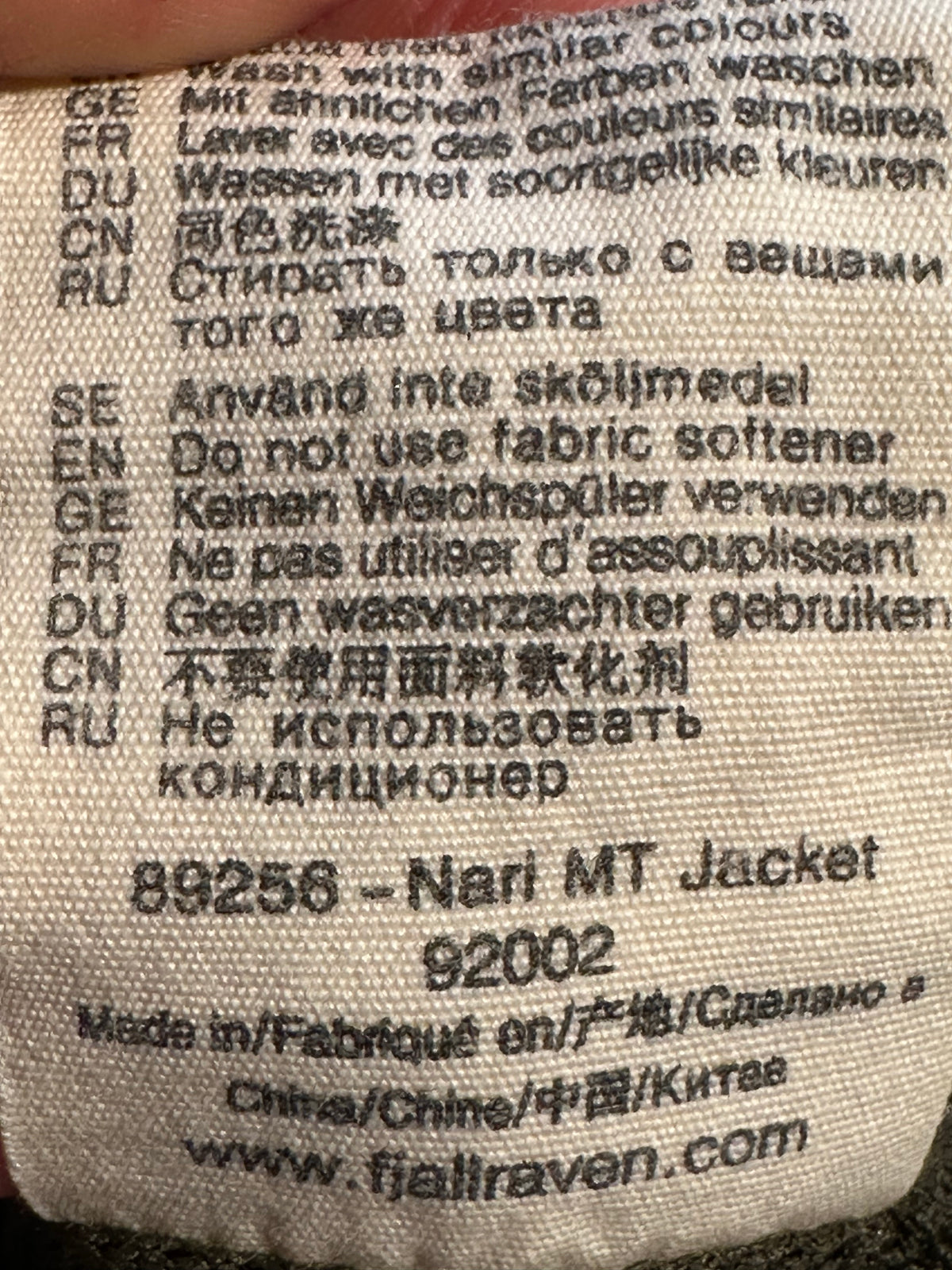 Regen Jacke Fjällräven (M Damen) anthrazit grau