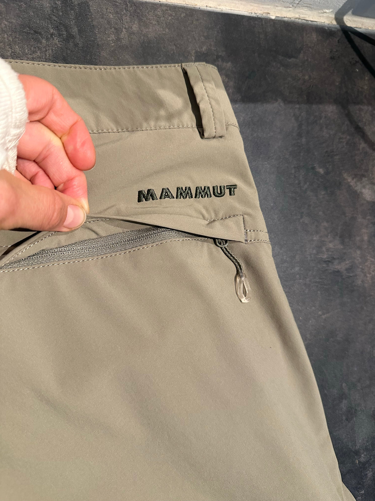 Funktions- Hose Mammut (XL Herren) Zip-Off creme