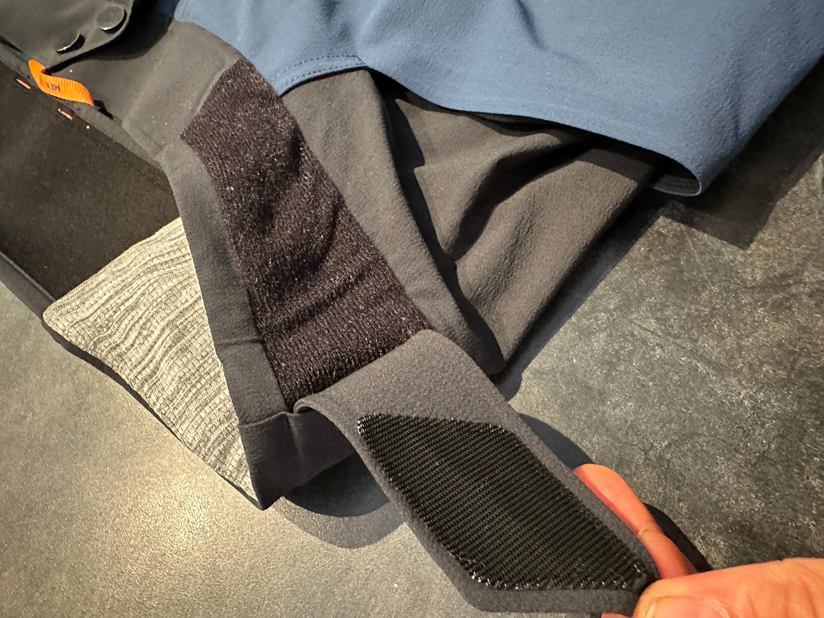 Leichte Softshell Hose Ortovox Merino (L Herren) blau