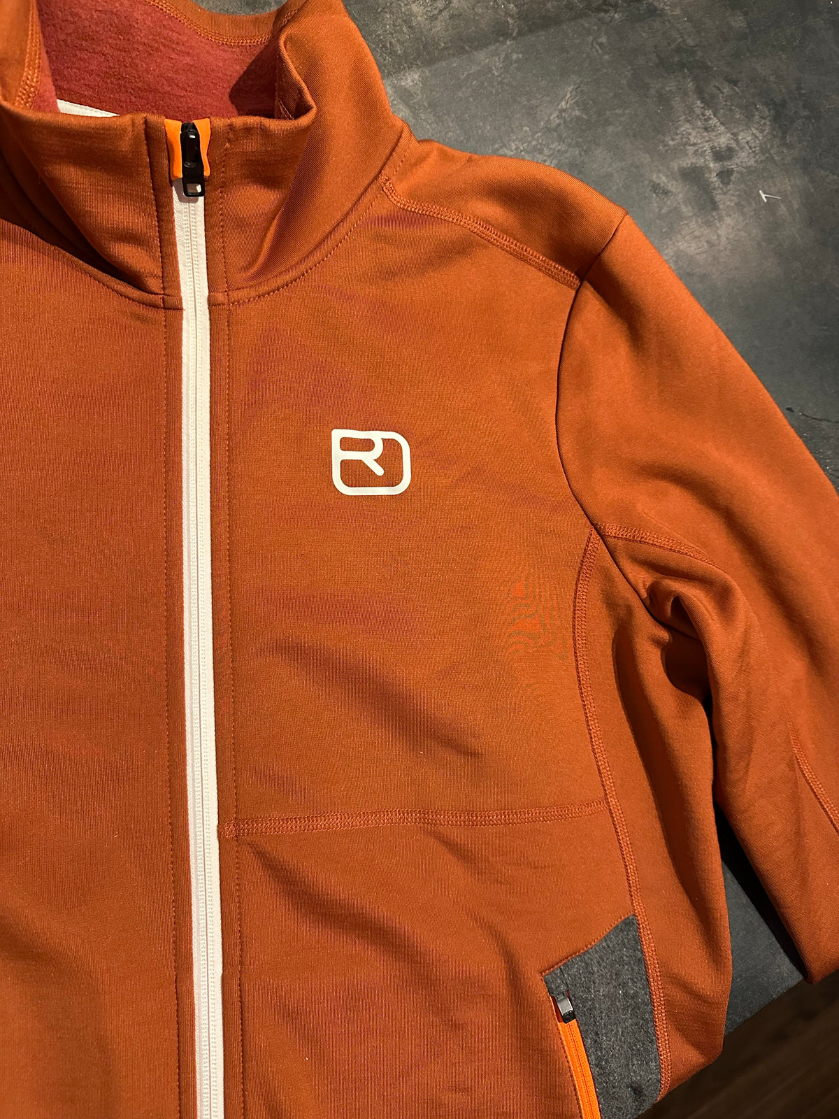 Ortovox Fleece Jacke (L Herren) Merino inside terrakotta