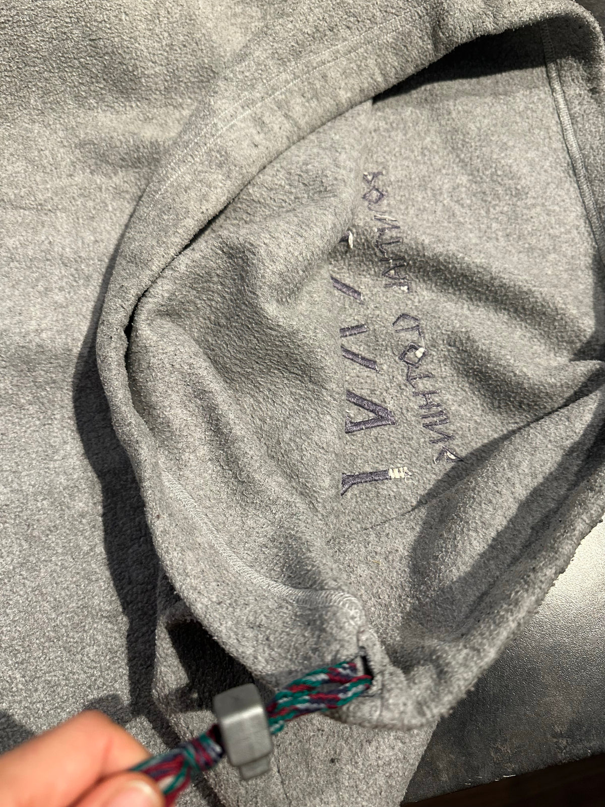 Fleece Pullover (M Herren / L Damen) grau bunt