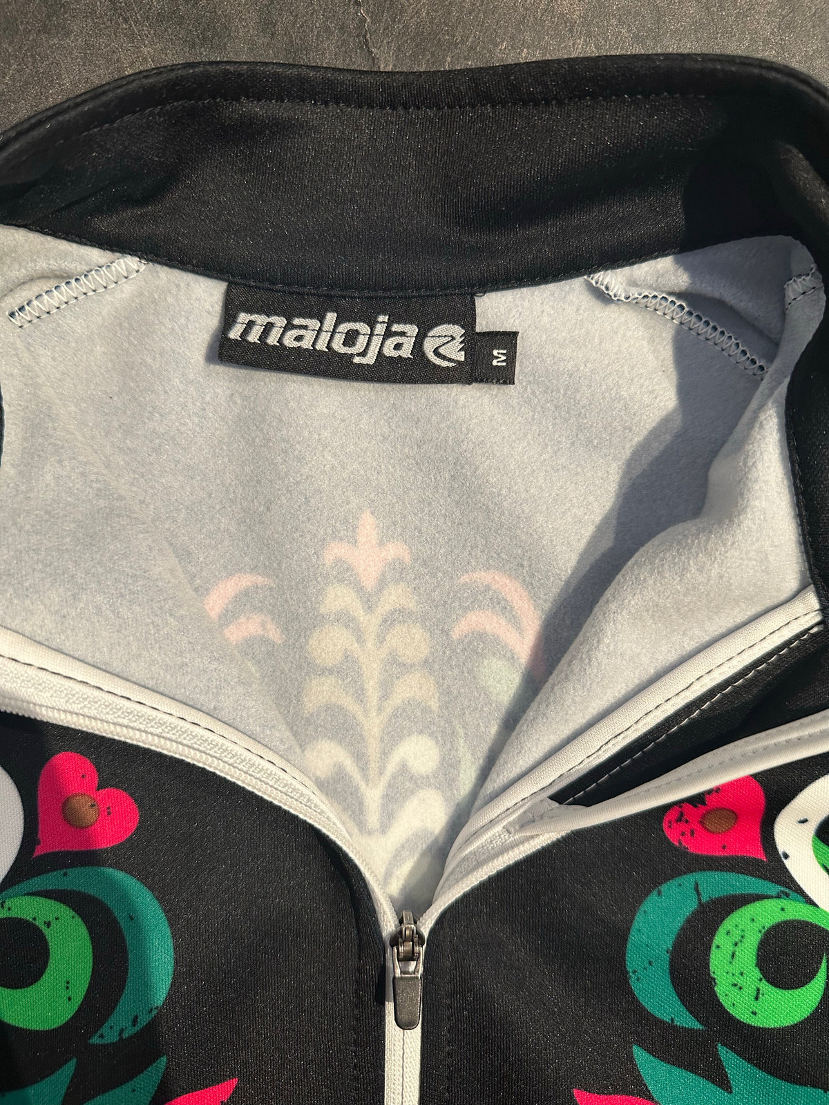Longsleeve von Maloja (S Damen) schwarz bunt