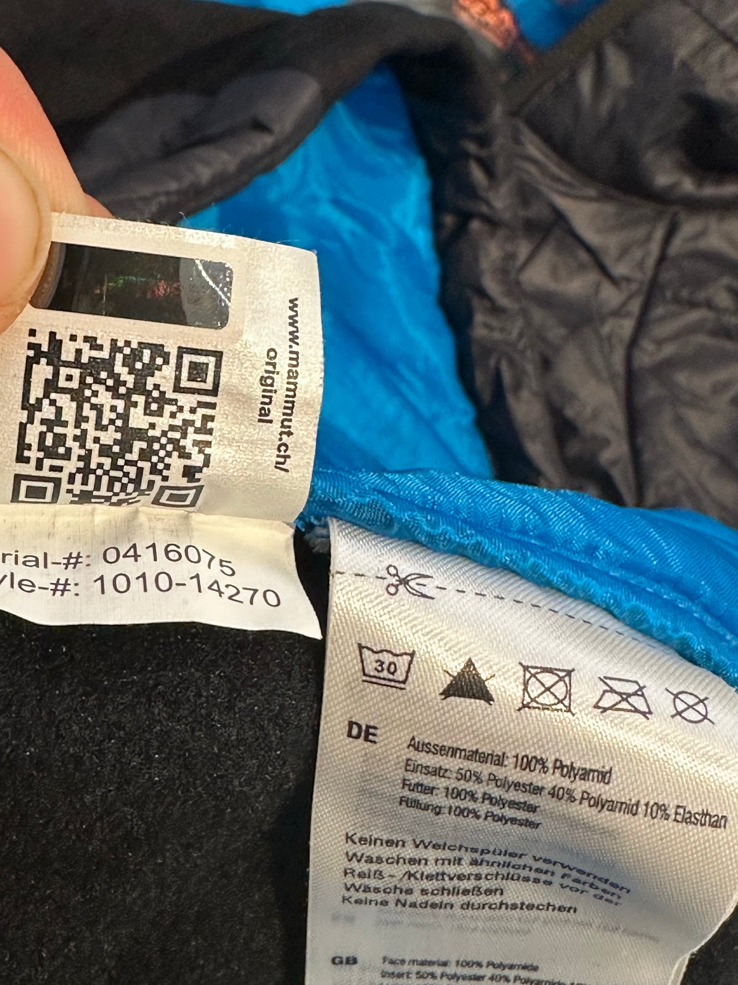 Isolations- Jacke Mammut EIGER EXTREME (S Herren) Polartec gefüttert schwarz - wanderlich.com
