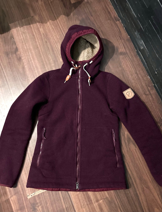 Jacke mit Wolle von Fjällräven (XS Damen) bordeaux