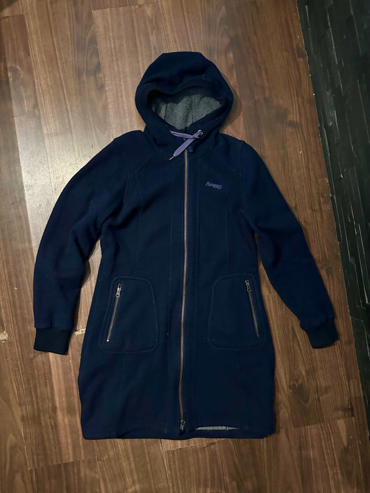 Fleece Mantel Bergans (M Damen) marineblau