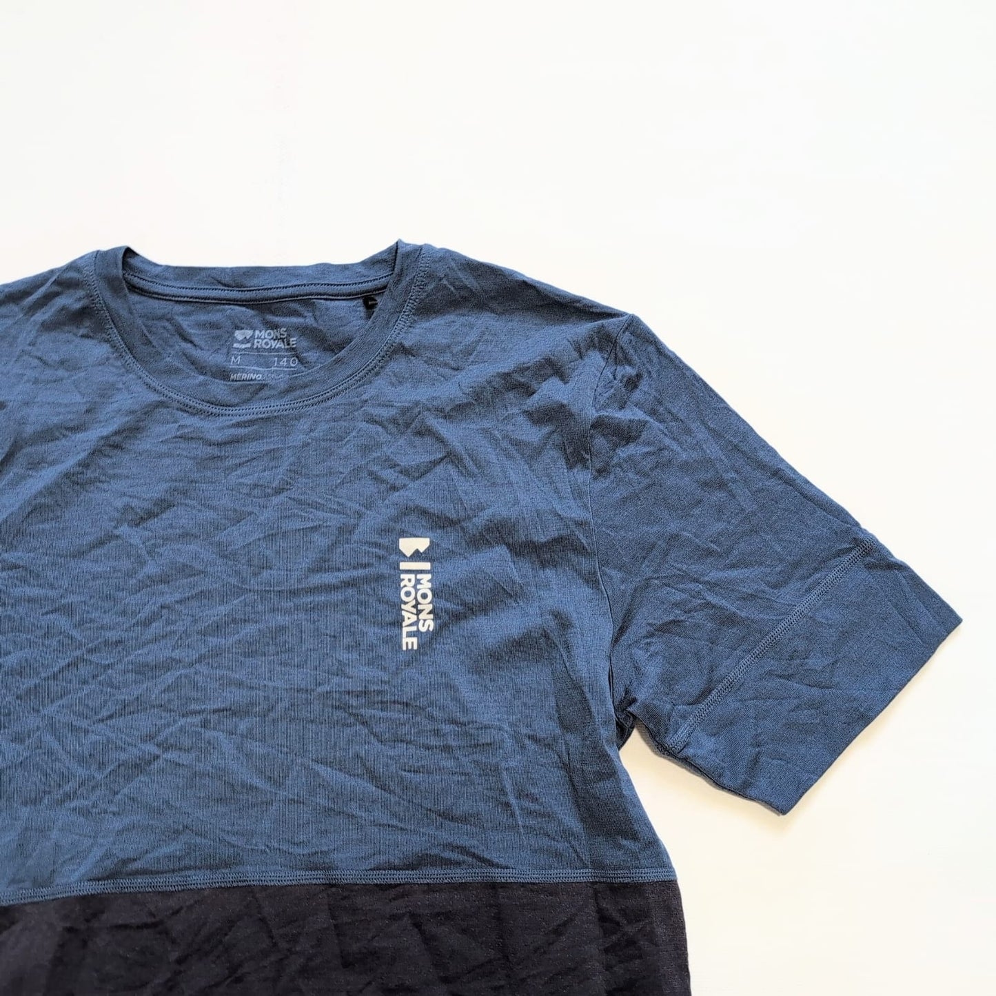 T-Shirt von Mons Royale Merino (M Herren) blau