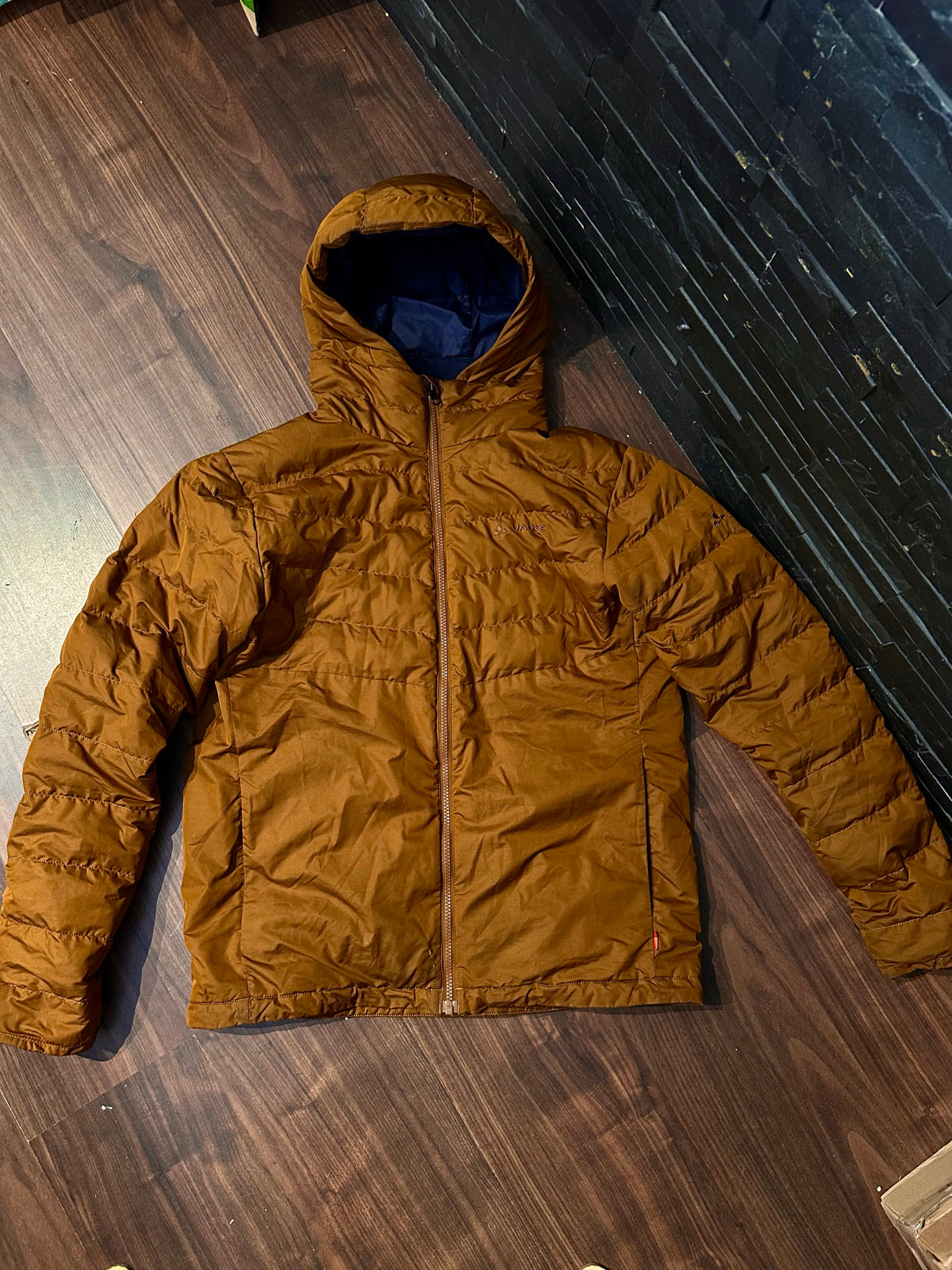 Daunen Jacke von Vaude (L Damen) wasserabweisend ocker