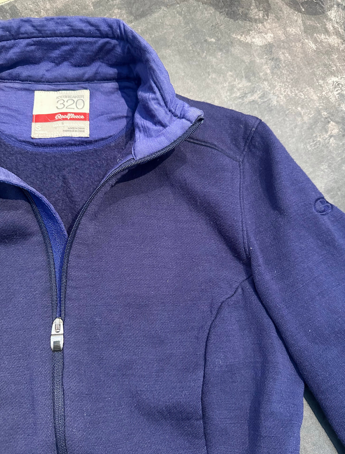 Zip Jacke von Icebreaker pure Merino 320 (Damen S) dunkelblau