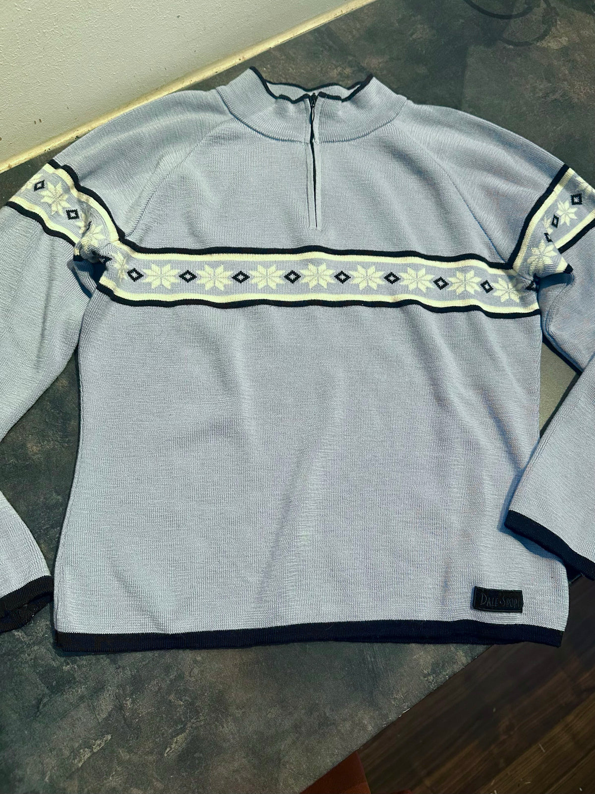 100% Wolle Dale of Norway Strickpullover (M Damen) hellblau